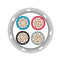 ÖLFLEX® HEAT 205 C MC 4X0,75 PTFE/FEP