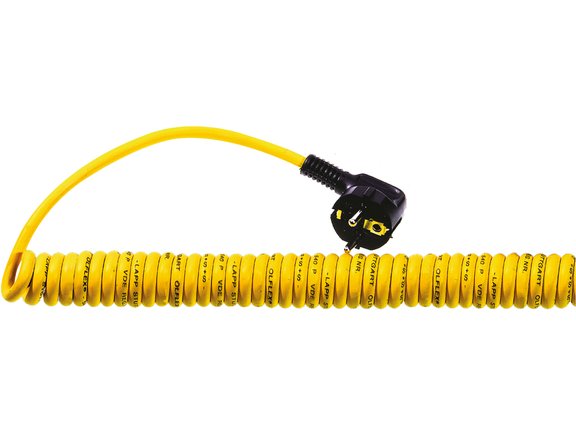 ÖLFLEX® SPIRAL 540 P with angular, isolated ground plug