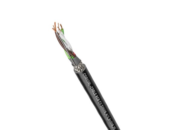 COAXIAL-CABLE RGB CY 3XKX0,4/1,8+3X0,25