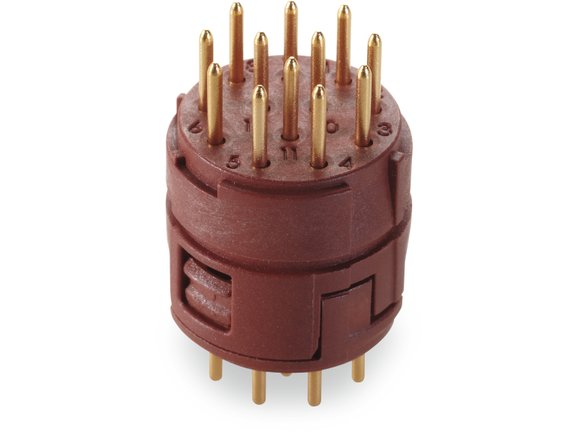 EPIC® SIGNAL M23 Inserts 12 pole PCB-soldering