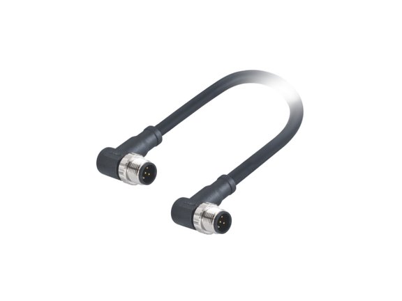 EPIC® M12A male to male angled molded cable