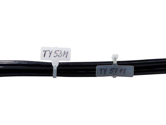TY-RAP® Cable ties with steel nose with labelling area