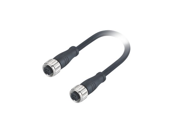 EPIC® M12A female to female straight molded cable