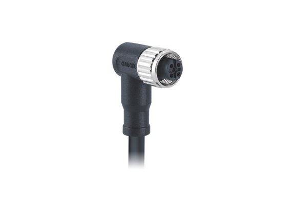 EPIC® M12A female angled molded cable